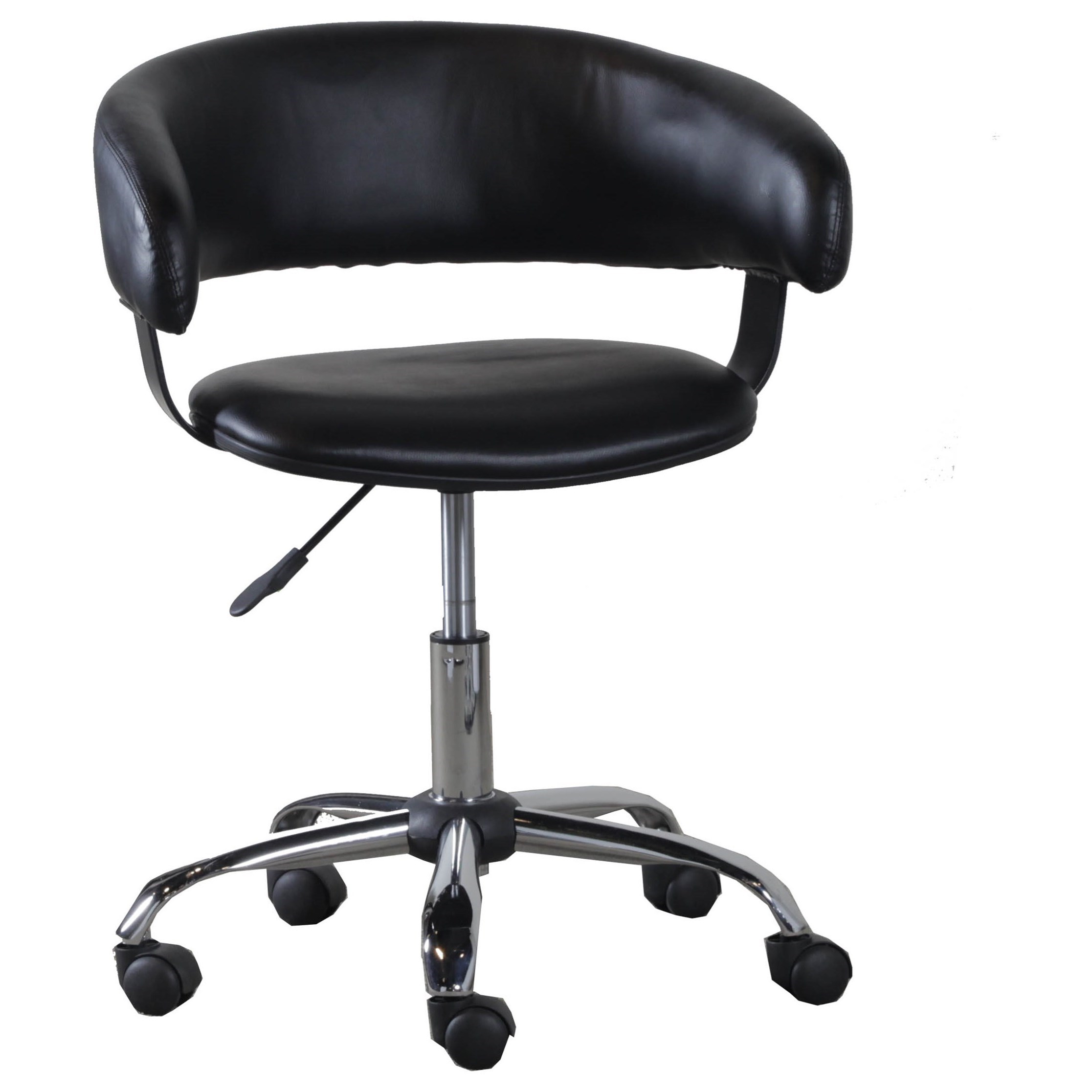 Powell Accent Furniture 14B2010B Black Gas Lift Desk Chair Bullard